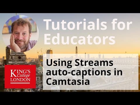 Copying Closed captions from MS Stream to Camtasia thumbnail