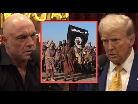 Flying with the military to Iraq and defeating ISIS within weeks | Joe Rogan & Donald Trump thumbnail