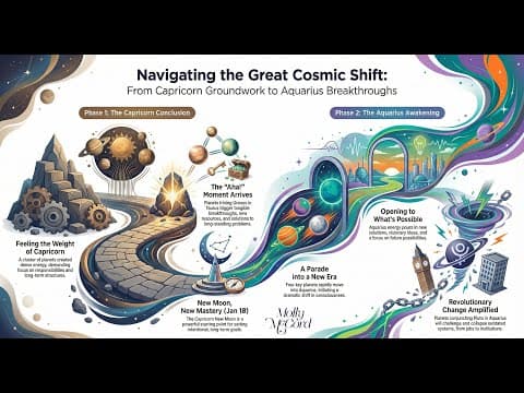 Weekly Intuitive Astrology Jan 14 to 21~ Highly Active Capricorn Stellium, Capricorn New Moon thumbnail