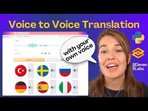 Build an AI Voice Translator: Keep Your Voice in Any Language! (Python + Gradio Tutorial) thumbnail
