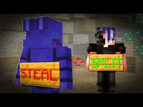 Split or steal in Minecraft thumbnail