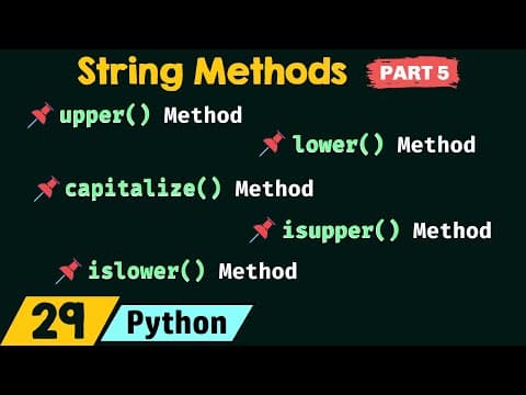 String Methods in Python (Part 5) thumbnail