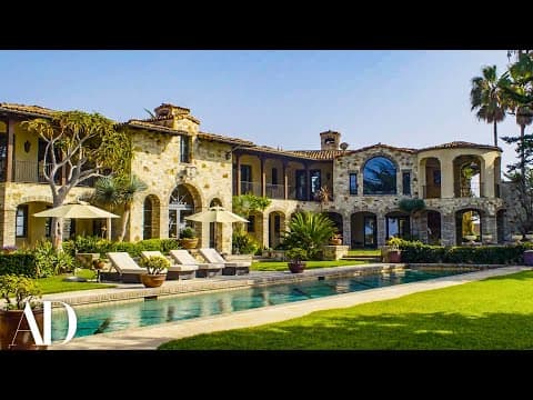 Inside a $38M Oceanside Mansion With A Private Beach | On The Market | Architectural Digest thumbnail