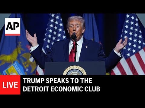 LIVE: Trump speaks to the Detroit Economic Club thumbnail