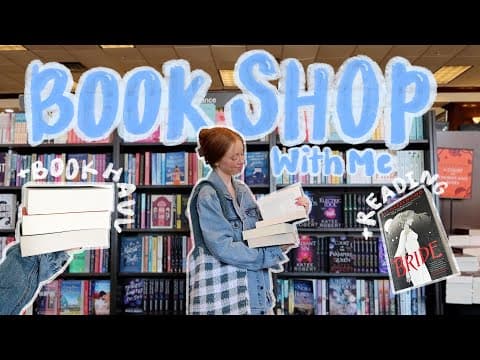 Come Book Shopping with Me! 📖💗 (+book haul & reading) thumbnail