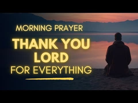 Gratitude Prayer | Thank God First Before Starting Your Day thumbnail