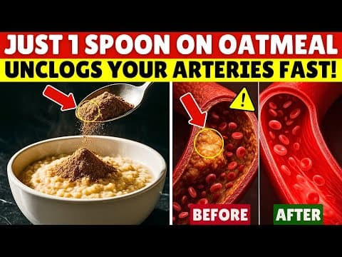 Over 75? Add THIS to Your Oatmeal to STOP Artery Clogging Overnight! | Senior Health Tips thumbnail