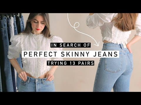 Testing Skinny Jeans As A Petite: Try-on & Review Everlane, Abercrombie, AGOLDE thumbnail