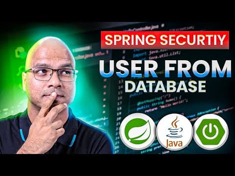 #33 Spring Security | Verify User from Database thumbnail