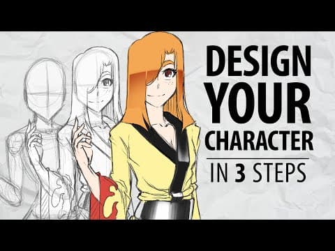 CHARACTER DESIGN - Step by Step Tutorial | Drawinglikeasir thumbnail