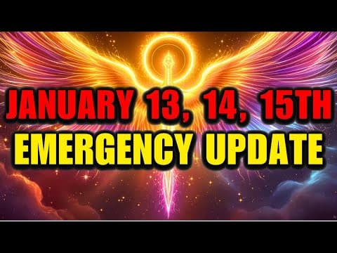 Chosen One: January 13–15 Are Now Critical — Emergency Update from God ⚠️ thumbnail