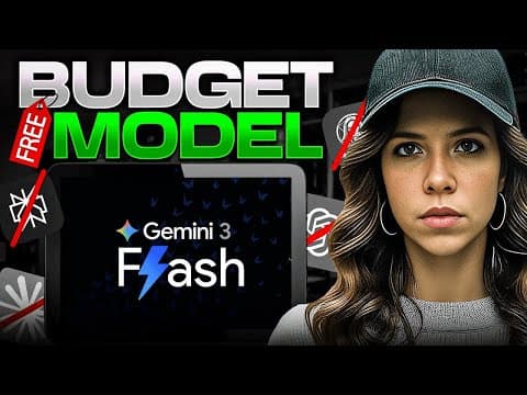Gemini 3 Flash: The "Budget" Model That's DESTROYING Premium AI (And It's Free) thumbnail