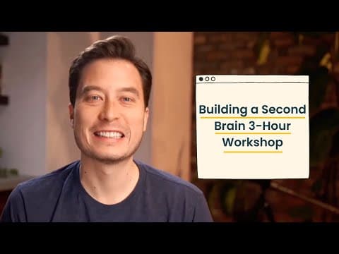 The Building a Second Brain Masterclass thumbnail