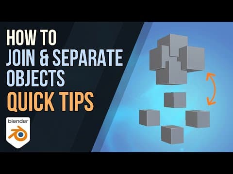 How to Join and Separate Objects in Blender thumbnail