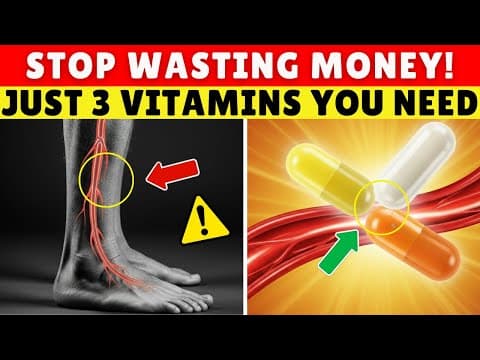 The ONLY 3 Vitamins You Need for Better Leg Circulation | Senior Health Tips thumbnail