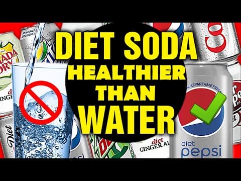 Diet Soda IS HEALTHIER Than Water - NOT CLICKBAIT thumbnail