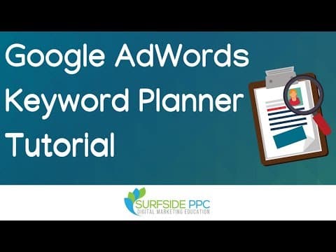 Google Keyword Planner Tutorial NEW Interface - Google AdWords Keyword Tool Tutorial thumbnail