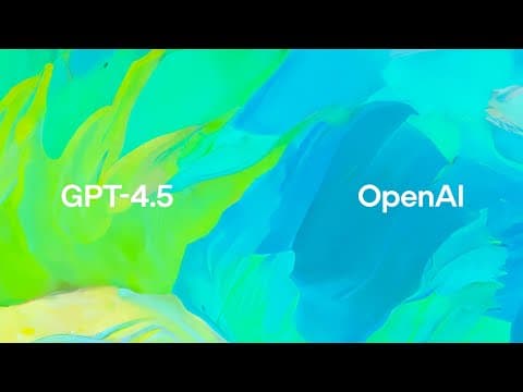 Introduction to GPT-4.5 thumbnail