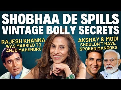 Shobhaa De Exclusive | Rajesh Khanna Secret | Raj Kapoor Sued | Dhurandhar Review Mess | Jaya Angry thumbnail