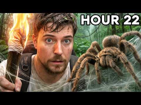 Surviving 24 Hours Straight In A Rain Forest thumbnail
