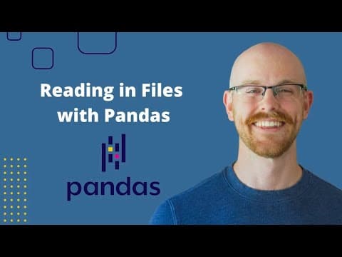 Reading in Files in Pandas | Python Pandas Tutorials thumbnail