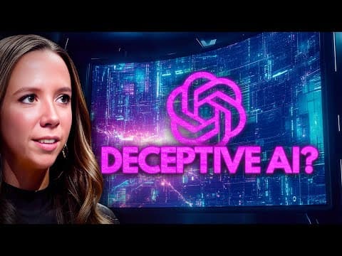 OpenAI's Latest AI Caught LYING to Researchers | How to Handle Deceptive AI thumbnail