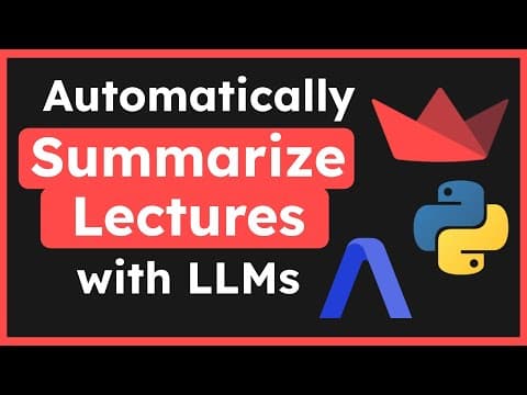 How to Build an AI Lecture Assistant with Python thumbnail