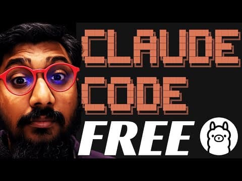 Claude Code is FREE! Thanks to NEW Ollama Setup! thumbnail