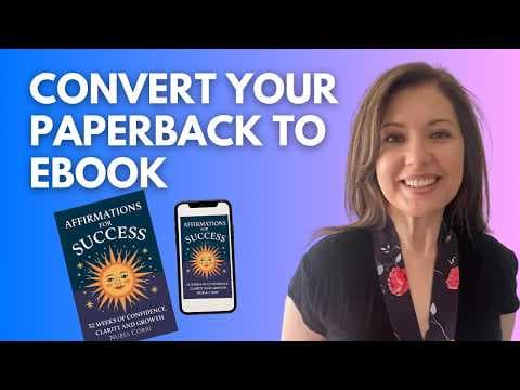 How to turn a paperback into a Kindle ebook step by step thumbnail