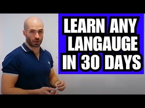 Learn to Understand & Speak ANY LANGUAGE in 30 Days: Day 1 thumbnail