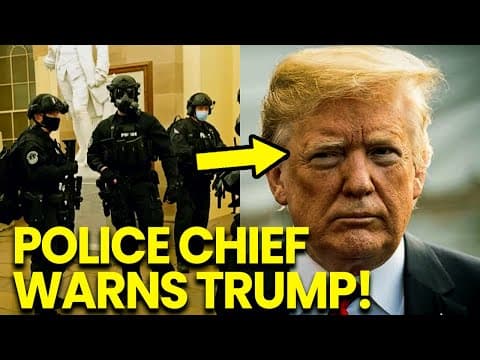 Trump SCREAMS as POLICE Chief GIVES LAST WARNING To Trump thumbnail