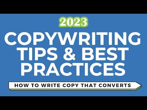 What Are the 8 Best Copywriting Practices for Success? thumbnail