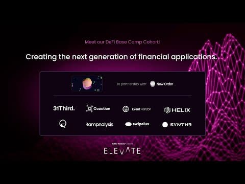 Hear from out latest DeFI accelerator cohort | Outlier Ventures Elevate 2023 thumbnail