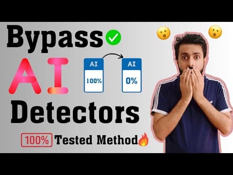 101% tested method to Bypass AI detectors || Plagiarism free writing using ChatGPT | No ai detection thumbnail