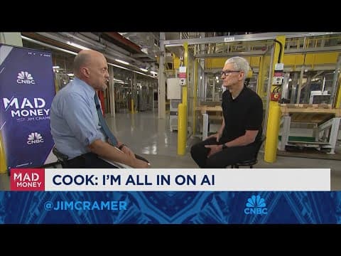 Apple CEO Tim Cook: Tariffs are a motivating factor for any business right now thumbnail