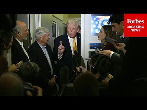 NEW VIDEO: Trump Takes Questions About Venezuela, Maduro From Reporters | Air Force One Gaggle thumbnail