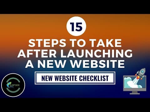 15 Step Checklist After Launching a New Website thumbnail