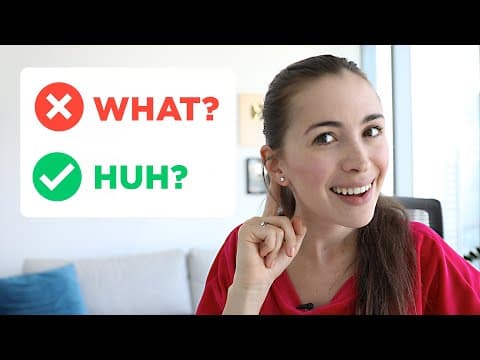 STOP ASKING 'WHAT?' | Smart Ways to Say You Don’t Understand thumbnail
