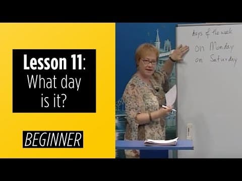 Beginner Levels - Lesson 11: What day is it? thumbnail