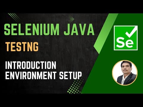 Session 42 - Selenium with Java | TestNG Integration & Setup | @Test annotation thumbnail
