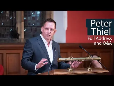 Peter Thiel on 'Anti-Anti-Anti-Anti Classical Liberalism' | Oxford Union thumbnail