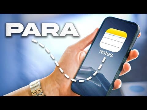 How to Organize Content in Apple Notes Using PARA thumbnail