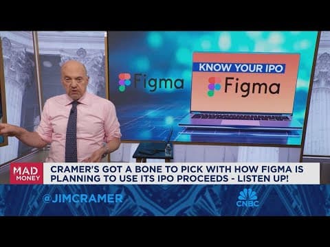 Figma is coming public at an expensive level, says Jim Cramer thumbnail