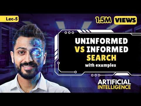 Lec-3: Uninformed Vs Informed Search in Artificial Intelligence with Example thumbnail