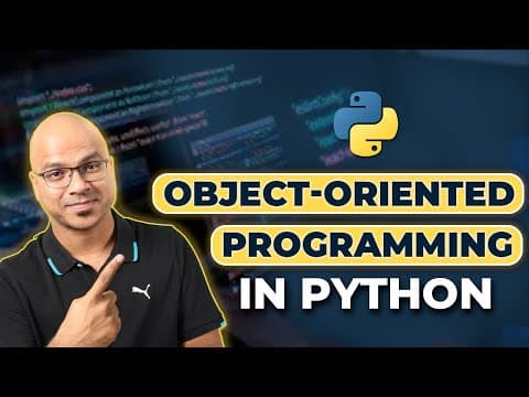 #48 Python Tutorial for Beginners | Object Oriented Programming | Introduction thumbnail