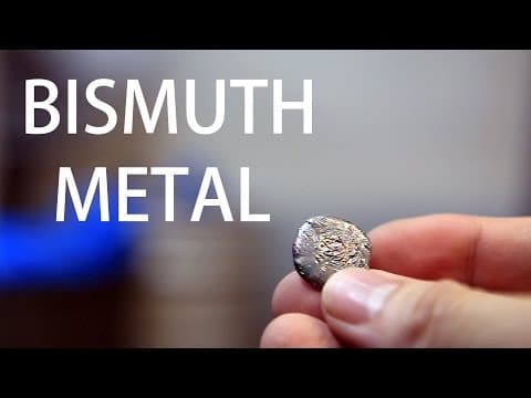 How to Extract Bismuth Metal from Pepto-Bismol Pills thumbnail