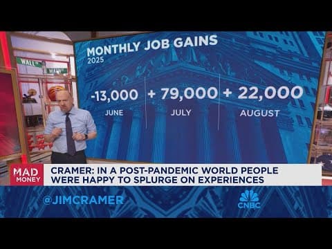 Weak data and earnings have me worried about the experiential economy, says Jim Cramer thumbnail