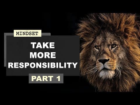 Take more responsibility | Ryan Holiday on Courage and Stoicism thumbnail