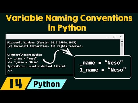 Variable Naming Conventions in Python thumbnail
