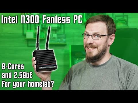 An 8-Core Fanless Mini PC for your Homelab? - MINIX Z300 thumbnail